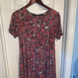 Lularoe Pink Paisley Carly Size XS dress